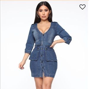Xsmall Denim mini dress